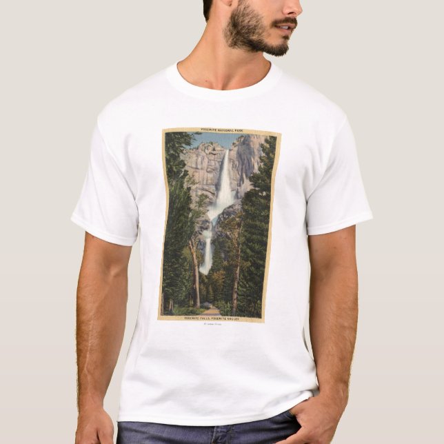 Beskåda av Yosemite Falls & dalen T Shirt (Framsida)