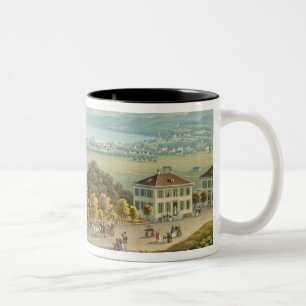 Beskåda av Zurich, c.1840 (w/c) Två-Tonad Mugg