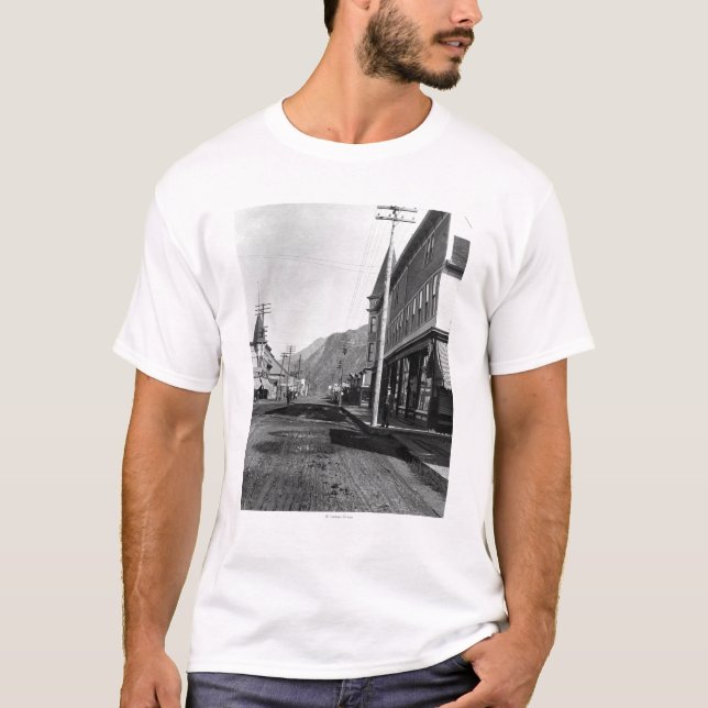 Beskåda den tittar norden på den Broadway gatan, T-shirt (Framsida)