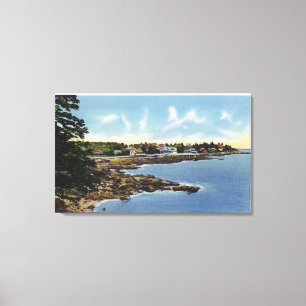 Beskåda det Along hav pekar, hem vid havet Canvastryck