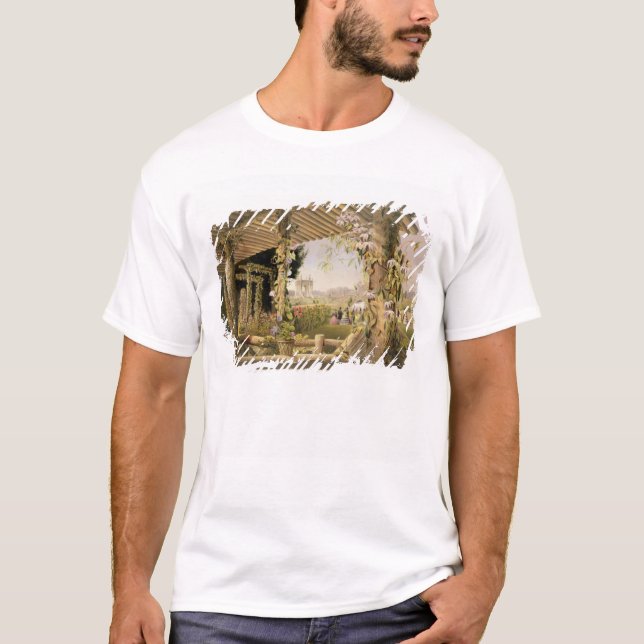 Beskåda från det lantligt placerar, Shrublands, T Shirt (Framsida)