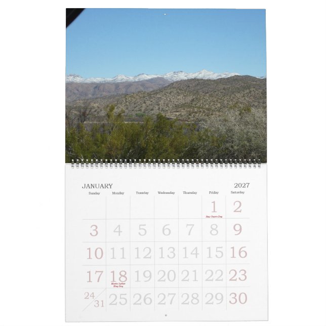 beskåda från grandet Canyon Kalender (Jan 2027)