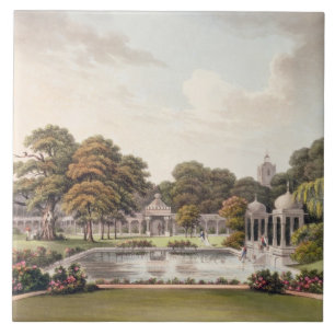 Beskåda från kupolen, den Brighton paviljongen s Kakelplatta