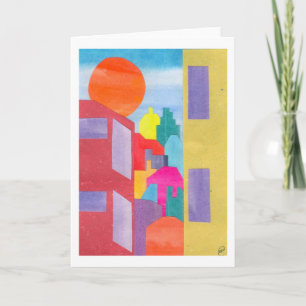 Beskåda från mitt fönster kort