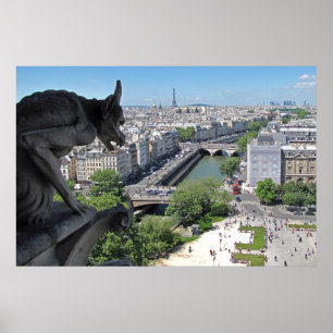 Beskåda från Notre Dame de Paris (affischen) Poster