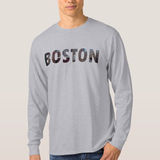 Beskåda från södra Boston (i brev). T-shirt (Framsida)