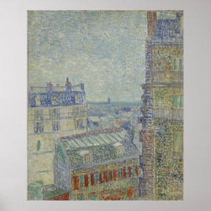 Beskåda från Theos lägenhet av Vincent Van Gogh Poster