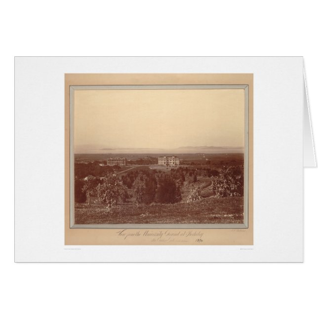 Beskåda från universitetenjordningen på Berkeley Hälsningskort (Framsidan Horizontal)