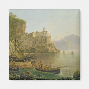 Beskåda in mot Atrani på Amalfien, 1817 Magnet