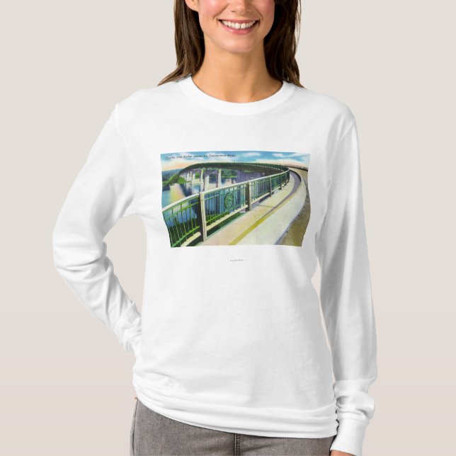 Beskåda över Connecticutet River T-shirt (Framsida)