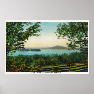 Beskåda över Rangeley sjön Poster