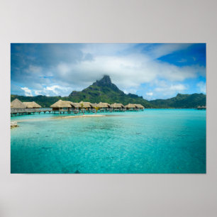 Beskåda på den Bora Bora öaffischen Poster