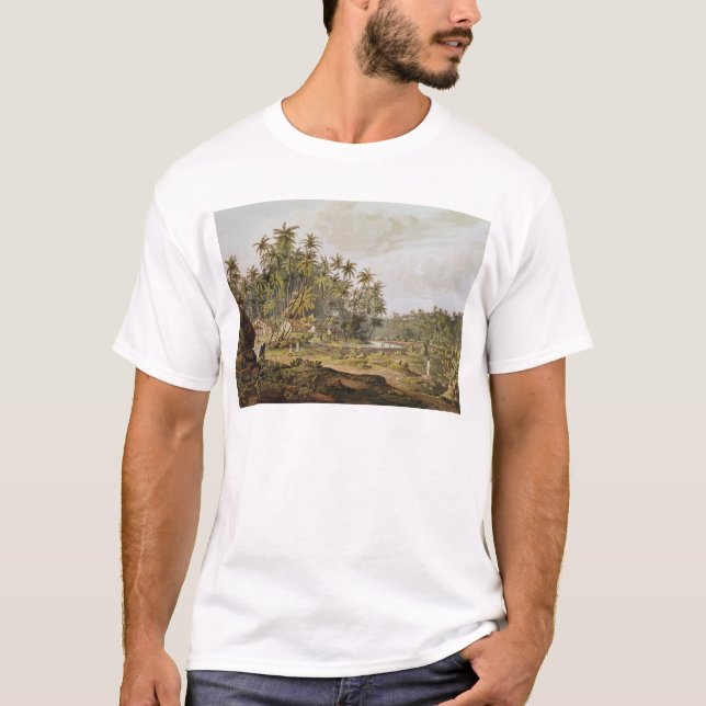 Beskåda pekar nära du Galle, Ceylon Tee Shirt (Framsida)
