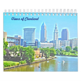 Beskådar av den Cleveland kalendern Kalender