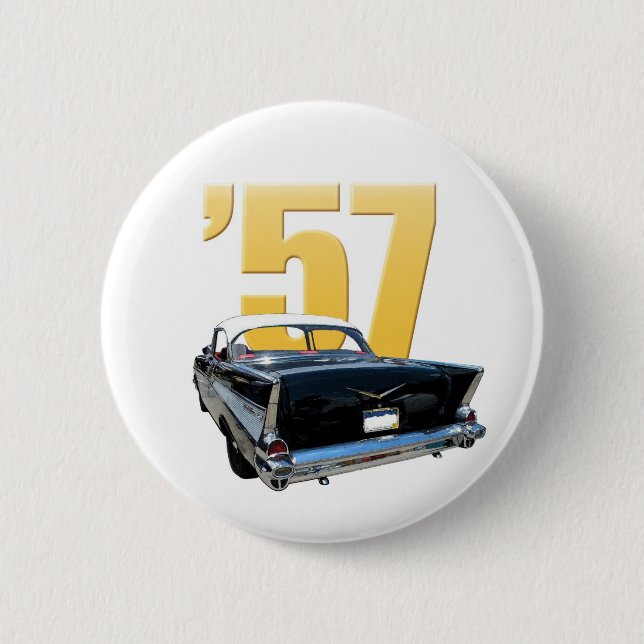 'Beskådar den BelAire för 57 Chevy baksidaen Knapp (Framsida)