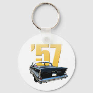 Beskådar den Chevy BelAire baksidaen 1957 Nyckelring