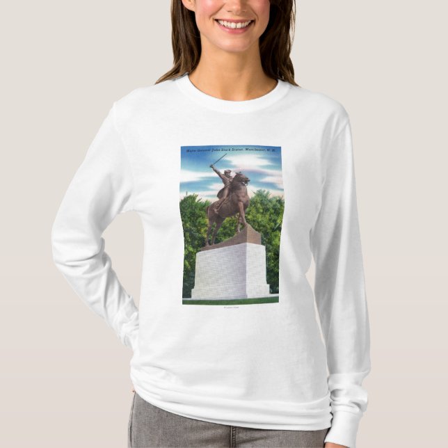 Beskådar den fullständiga statyn för Gen John T Shirt (Framsida)