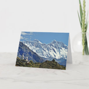 Beskådar från Nepal på långt till MOUNT EVEREST Helgkort