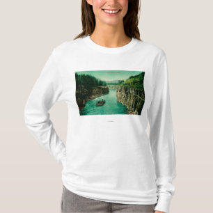 Beskådar Miles kanjon, Alaska med manar som Tee Shirt