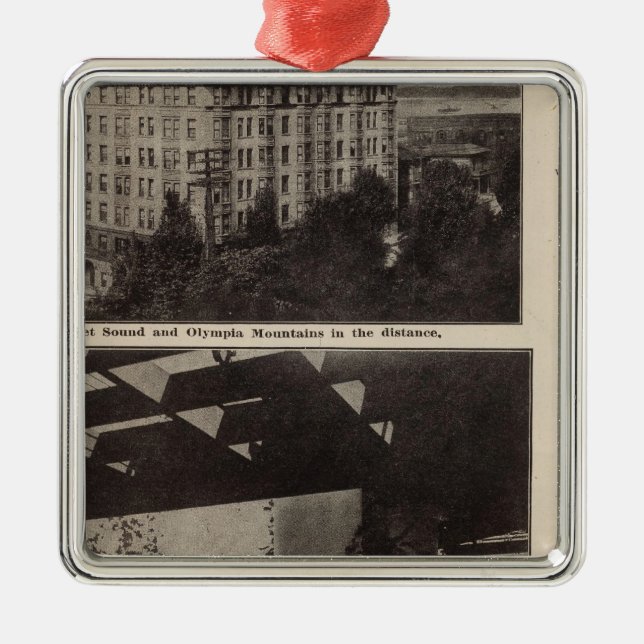 Beskådar Seattle Julgransprydnad Metall (Framsidan)