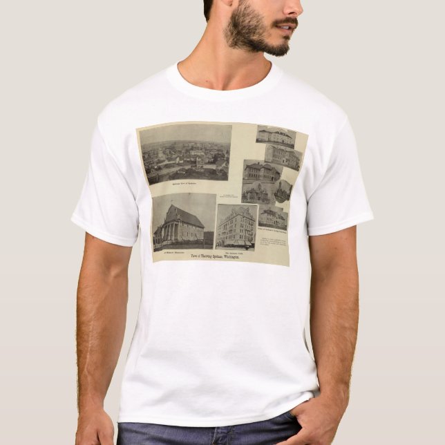 Beskådar Spokane, tvättar T-shirt (Framsida)