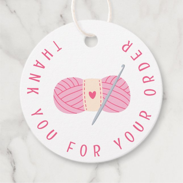 Beskär Tack för beställning Gåvor Etiketter (Framsida)