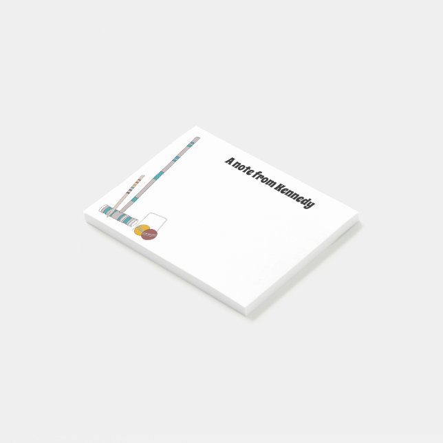 Beskär uppsättning, Personligen Gräsmatta Post-it Block (Vinklad)