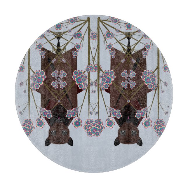 Beskärningsbord för flygande räv Himlar-blått rund (Framsidan)