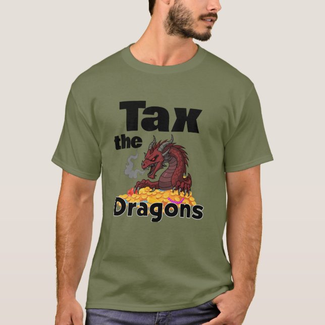 Beskatt de rika t shirt (Framsida)
