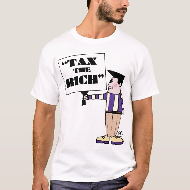 "Beskatta det rikt" (manar T) Tee (Framsida)