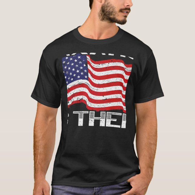 Beskattning är stöld av amerikanska USA flagga lib T Shirt (Framsida)