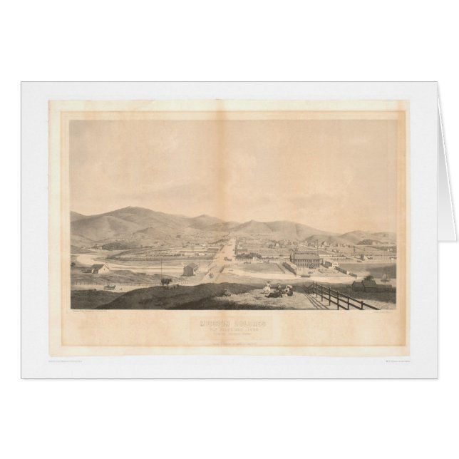 Beskickning Dolores, San Francisco 1860 (1097A) Hälsningskort (Framsidan Horizontal)