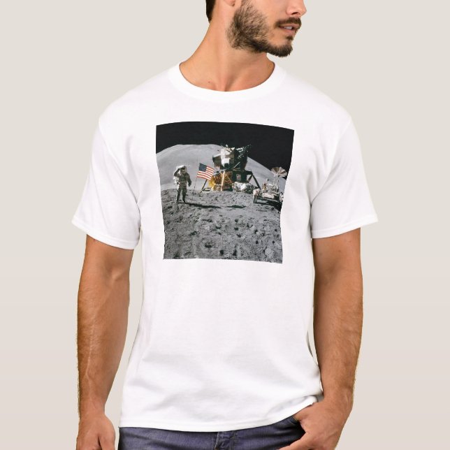 Beskickning för astronaut- och amerikanska t-shirt (Framsida)