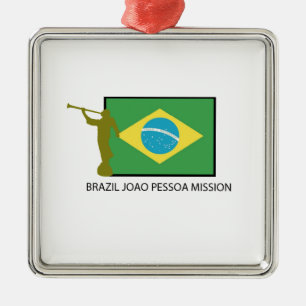 BESKICKNING LDS FÖR BRASILIEN JOAO-PESSOA JULGRANSPRYDNAD METALL