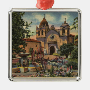 Beskickning San Carlos de Borromeo de Monterey Julgransprydnad Metall