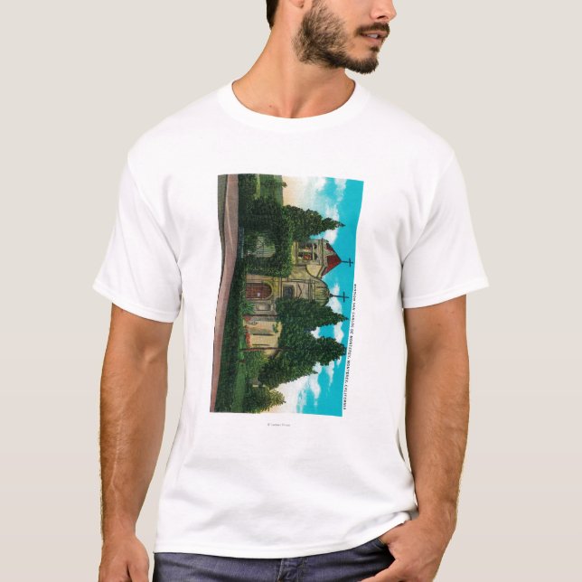 Beskickning San Carlos De MontereyMonterey, CA T Shirt (Framsida)