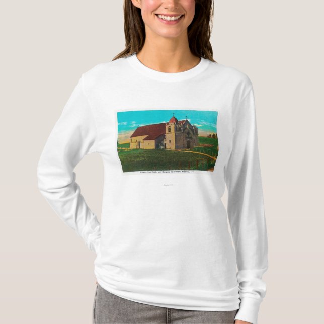 Beskickning San Carlos Del CarmeloCarmel, CA T Shirt (Framsida)