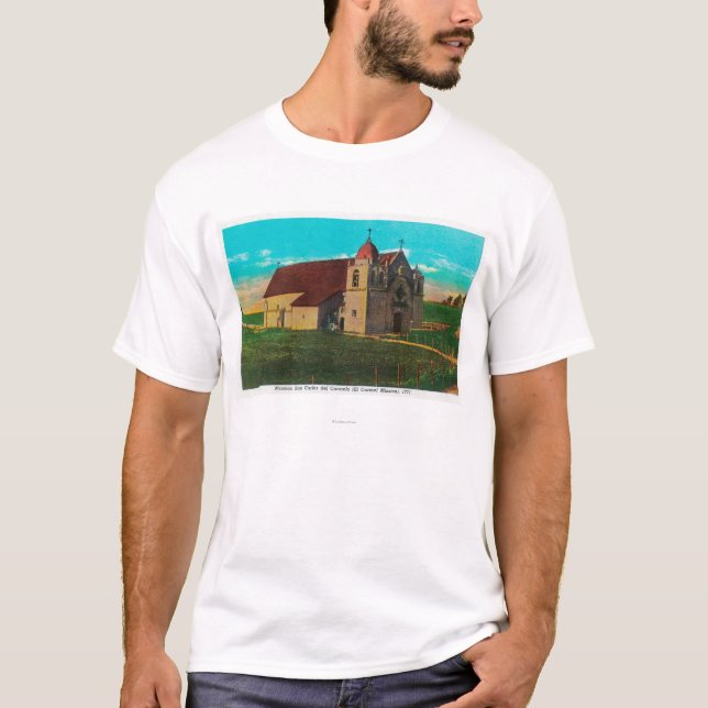 Beskickning San Carlos Del CarmeloCarmel, CA Tee Shirt (Framsida)