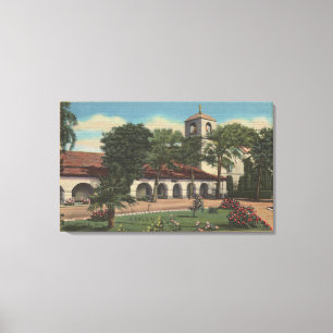 Beskickning San Juan Bautista, Kalifornien Canvastryck