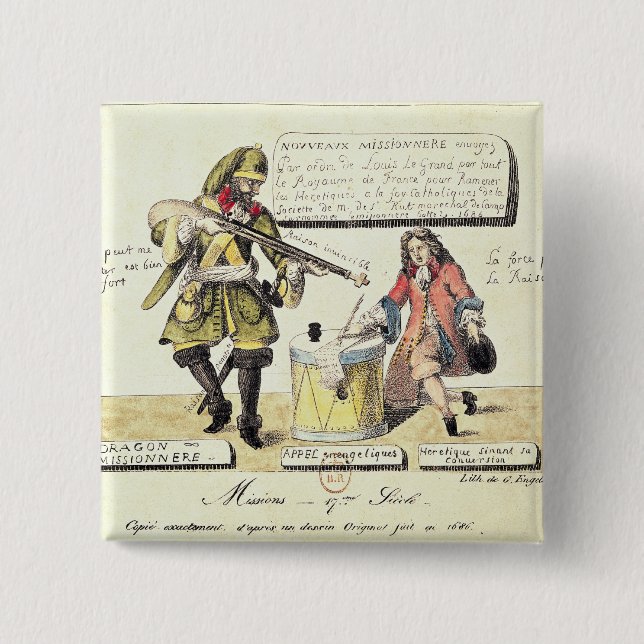 Beskickningar av det 17th århundradet knapp (Framsida)