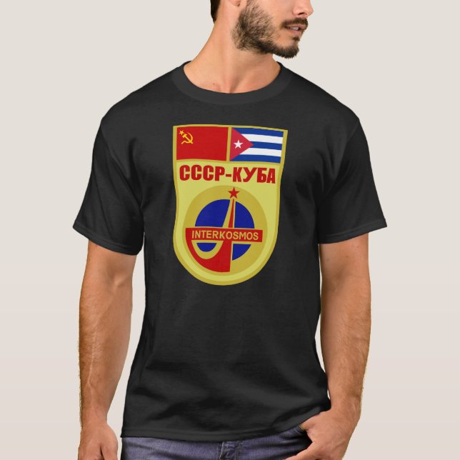 Beskickningen för USSR-CUBA Soyuz 38 Interkosmos Tee (Framsida)