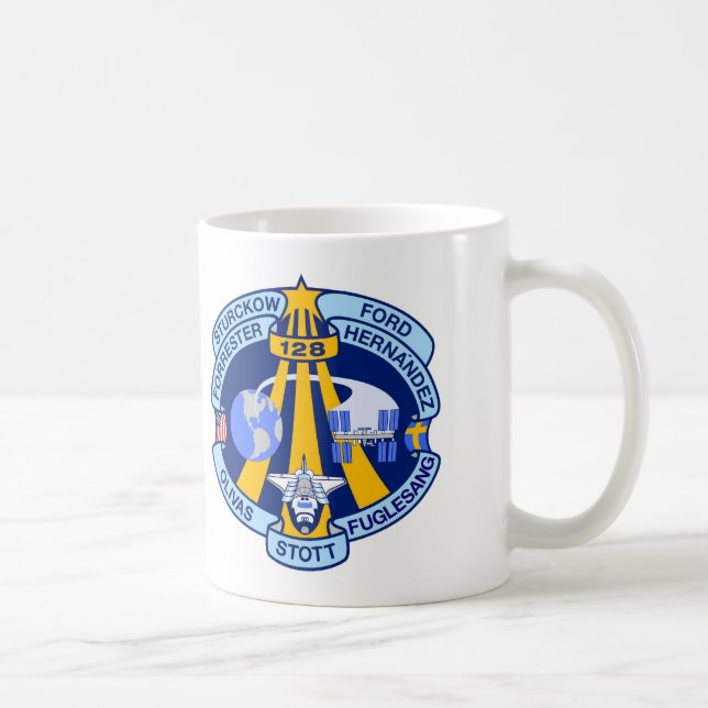 Beskickningen STS-128 lappar Kaffemugg (Höger)