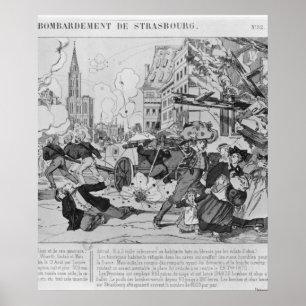 Beskjutning och siege av Strasbourg Poster