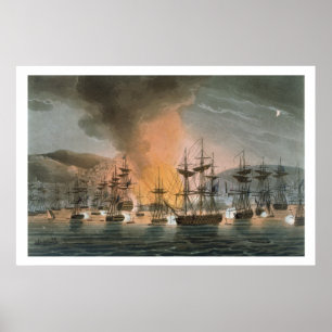 Beskjutningen av Algiers, 27th Augusti 1816, från Poster