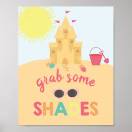 Beskriv sol-glasögon för kalkfödelsedag poster