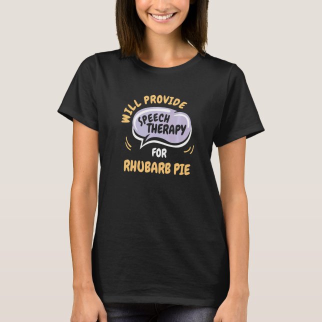 Beskriv Tal för Rhubarb Paj T Shirt (Framsida)