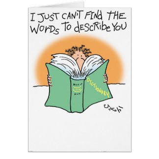 Beskriva dig hälsningskort