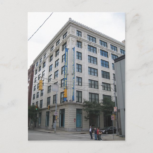 Beskrivning av Andy. Museum i Pittsburgh Vykort (Framsida)