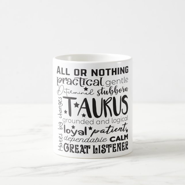 Beskrivning av Celestial Zodiac Sign Mugg/Taurus Kaffemugg (Center)