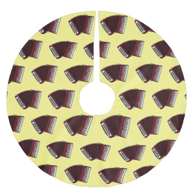 Beskrivning av dragspelets tecknad julgransmatta borstad polyester (Framsidan)